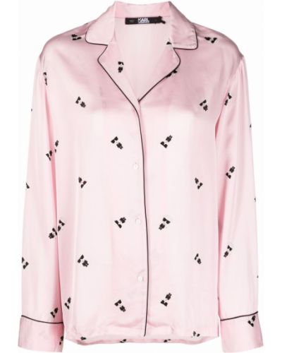 Camisa Karl Lagerfeld rosa