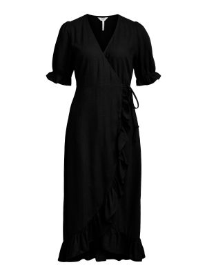 Košeľové šaty Object čierna