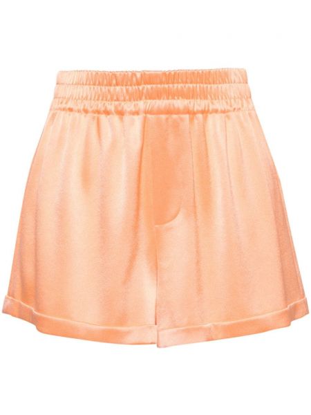 Shorts en satin Alice + Olivia orange