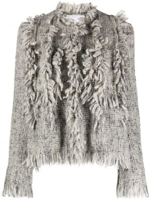 Giacca di lana in tweed Sacai