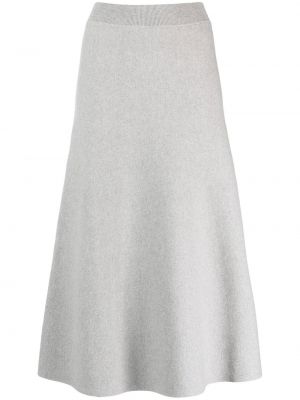 Vlněné pletená sukně s vysokým pasem Lanvin