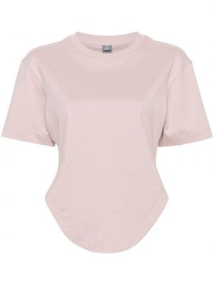 Koszulka bawełniana Adidas By Stella Mccartney różowa