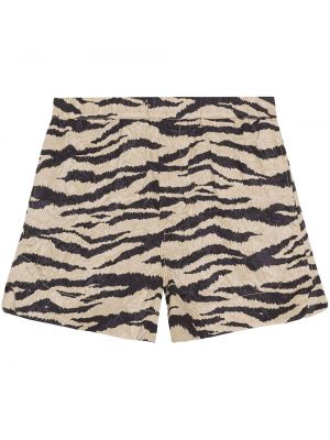 Shorts mit print mit zebra-muster Ganni