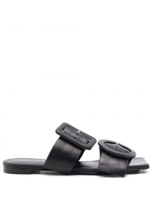 Asimetrične sandali z zaponko Gloria Coelho črna