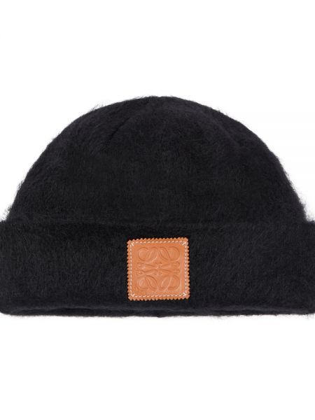 Moherowa czapka Loewe czarna