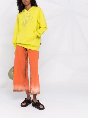 Sudadera con capucha con estampado con estampado abstracto Ps Paul Smith amarillo
