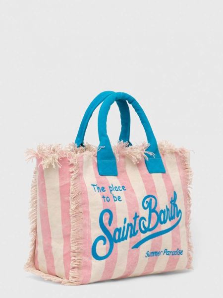 Пляжна сумка Mc2 Saint Barth рожева