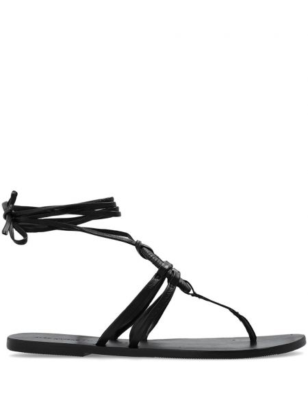 Kožené sandále Manebi čierna