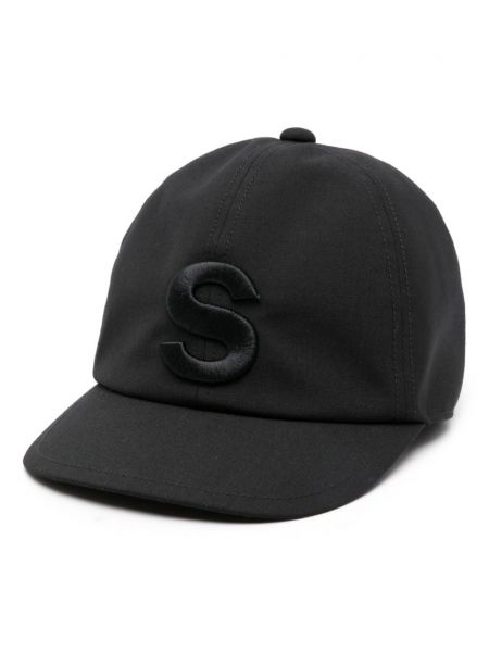 Cap mit stickerei Sacai schwarz