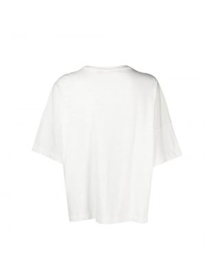 T-shirt en coton à col v Bimba Y Lola blanc