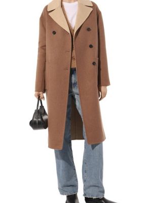 Шерстяное пальто Lorena Antoniazzi коричневое