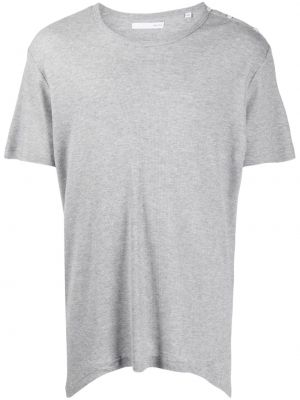 Bavlnené tričko Private Stock sivá