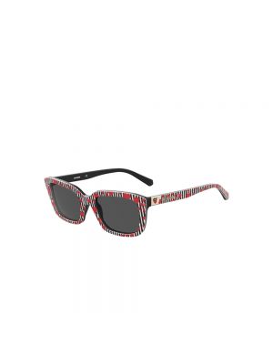Okulary przeciwsłoneczne Love Moschino czerwone