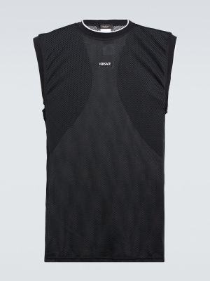 Mrežasta košulja Versace crna