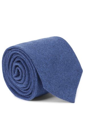 Кашемировый галстук Cesare Attolini синий