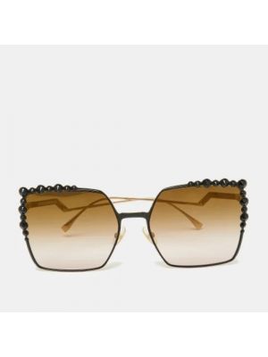 Okulary przeciwsłoneczne Fendi Vintage brązowe
