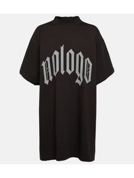 Camiseta de algodón de tela jersey Balenciaga