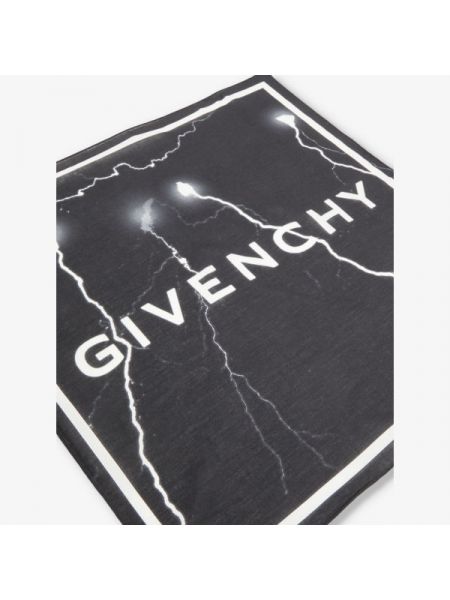 Хлопковый шарф с принтом Givenchy черный