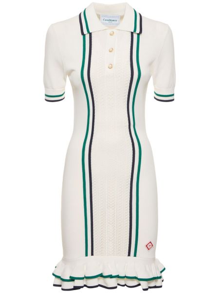 Mini obleka Casablanca bela