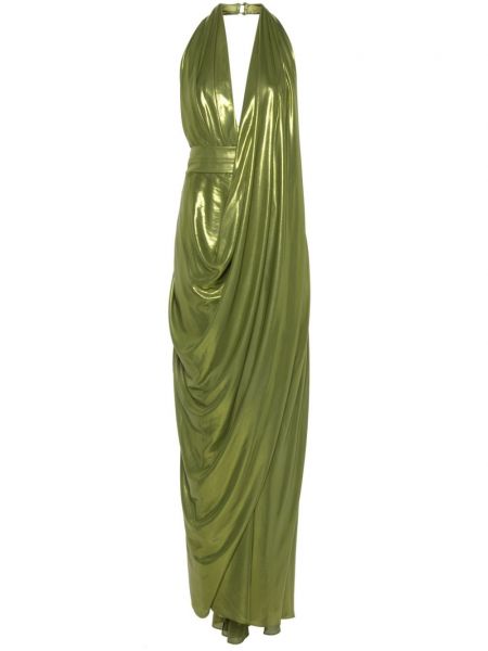Sukienka z rozcięciem Gemy Maalouf zielona