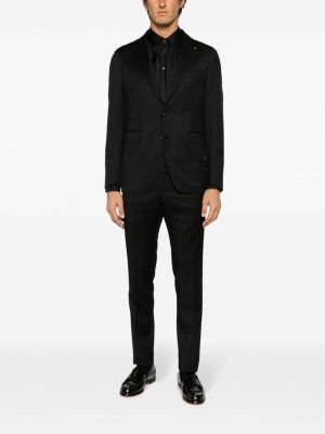 Šilkinė marškiniai Giorgio Armani juoda
