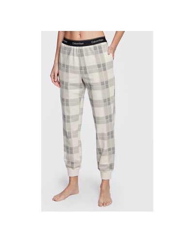 Calvin Klein Underwear Pantaloni pijama 000QS6954E Écru Regular Fit