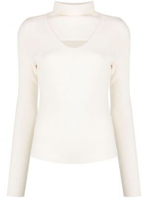 Sweter wełniany B+ab biały