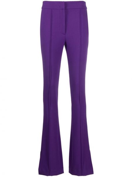 Pantalon taille haute large Genny violet