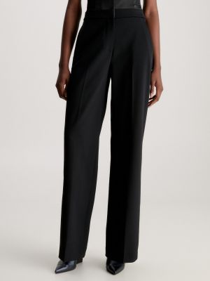 Pantalon plissé Calvin Klein noir