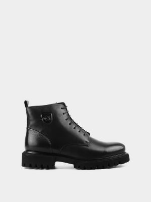 Черные ботинки с мехом Arzoni Bazalini