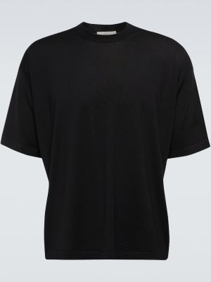 T-shirt di lana The Row nero