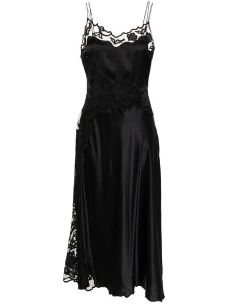 Φλοράλ φόρεμα με τιράντες Ulla Johnson μαύρο