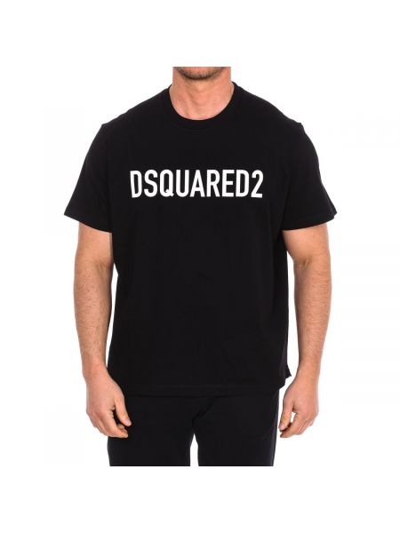Koszulka z krótkim rękawem Dsquared czarna