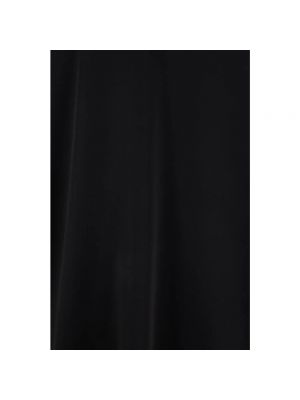 Blusa con cuello alto de crepé Saint Laurent negro