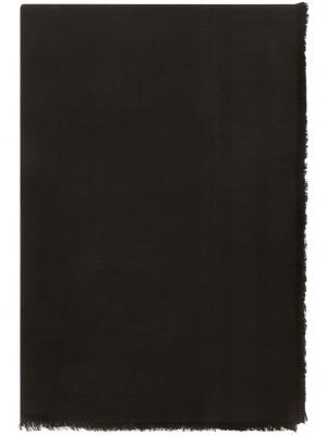 Žakárový hodvábny vlnený šál Dolce & Gabbana čierna