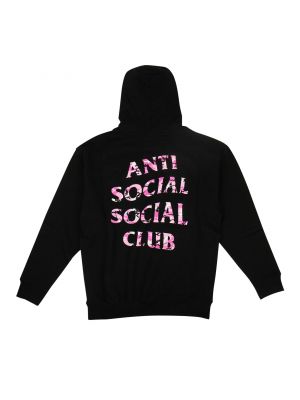Камуфляжная толстовка с принтом Anti Social Social Club черная