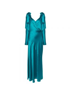 Sukienka Alberta Ferretti niebieska