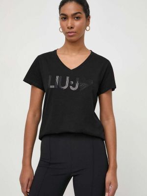 Koszulka bawełniana Liu Jo czarna
