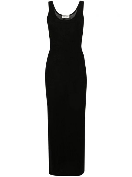 Макси рокля Saint Laurent черно