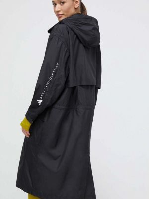 Oversized bunda Adidas By Stella Mccartney černá