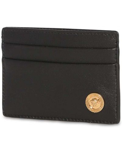 Kožená peňaženka Versace čierna