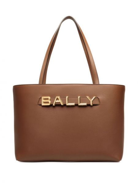 Кожени шопинг чанта Bally