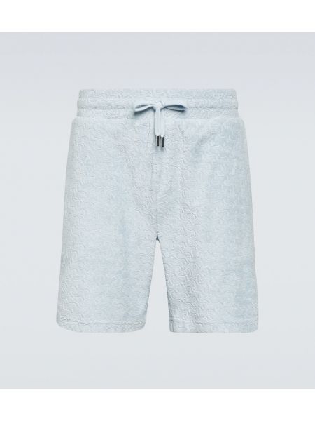 Shorts en coton en jacquard Frescobol Carioca bleu