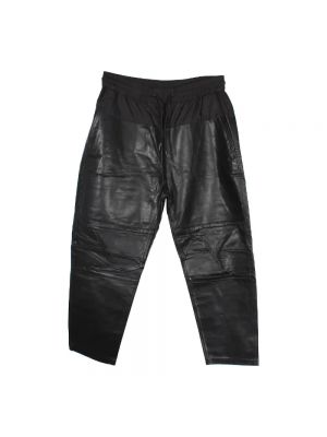 Spodnie skórzane Alexander Wang czarne