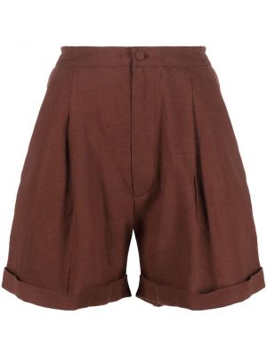 Plissert shorts Sleeper brun