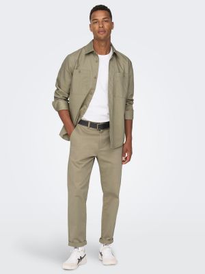Pantalones chinos Only & Sons beige