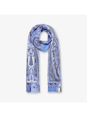 Кашемировый шелковый шарф с бахромой Etro