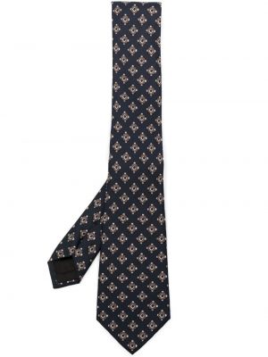 Cravată de mătase cu imprimeu geometric Giorgio Armani