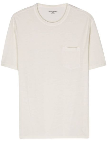 T-shirt avec poches Officine Generale blanc