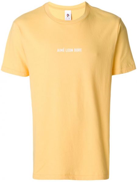 T-shirt Aime Leon Dore - Żółty